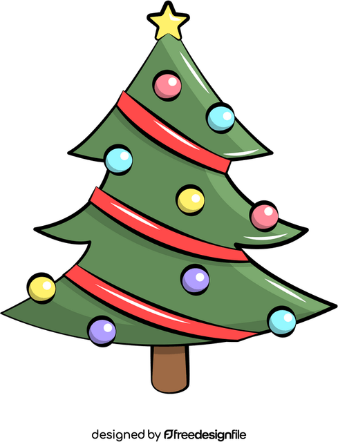 Decorated Christmas Tree PNG
