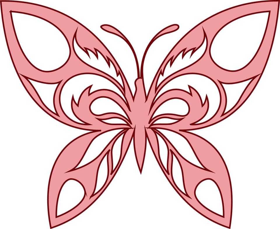 Butterfly Stencil PNG