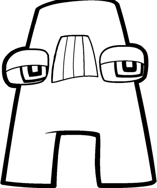 Alphabet Lore Letter A PNG