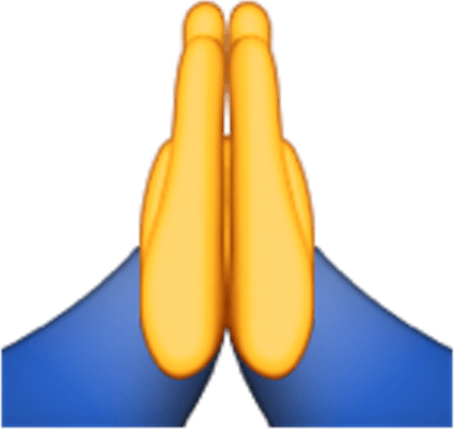 Praying Hands Emoji PNG