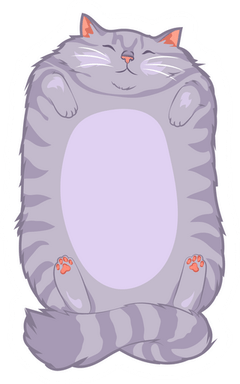 Grey Cat PNG