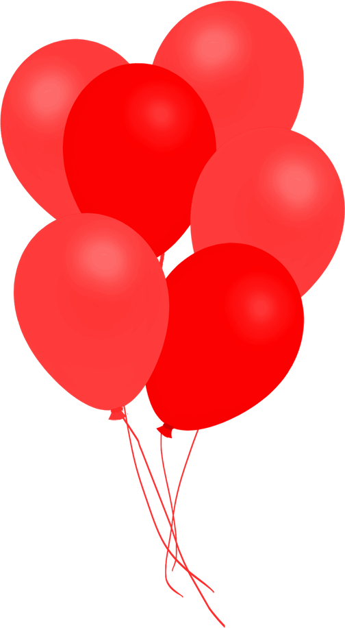 Red Balloons PNG