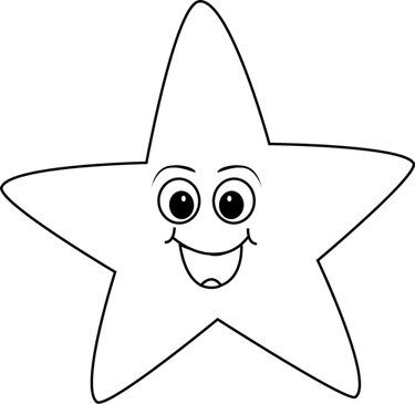 Black And White Star PNG