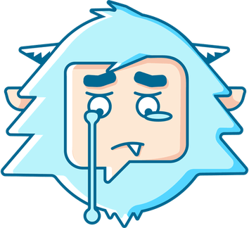 Crying Blue Emoji PNG
