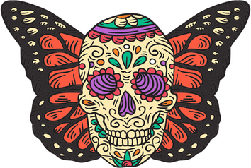 Skull Butterfly PNG