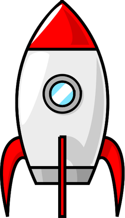 Rocket To Moon PNG