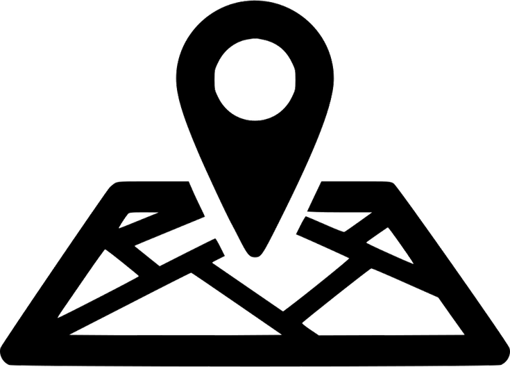 Map Pin Black PNG