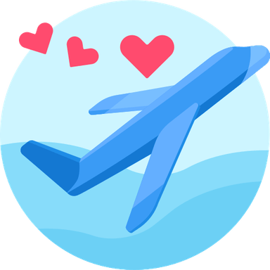 Heart Airplane PNG
