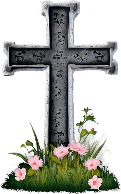 Tombstone Cross PNG