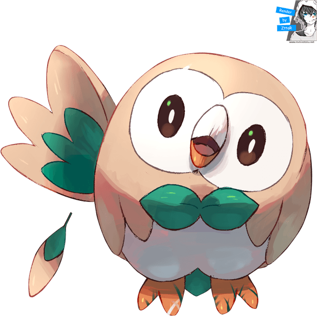 Rowlet Pokemon PNG