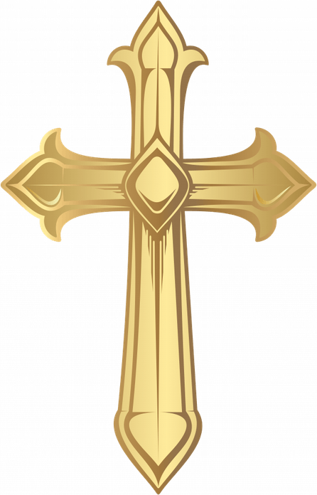 Gold Cross PNG