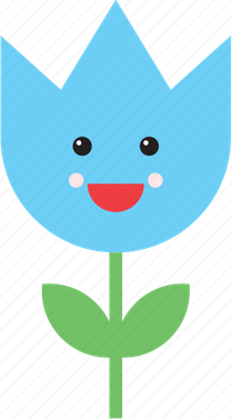 Smiley Face Flower PNG