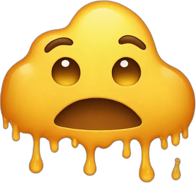 Melting Face Emoji PNG