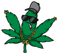 Cartoon Weed Leaf PNG