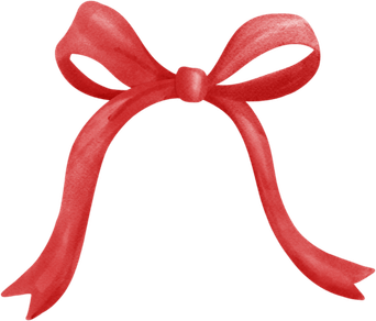 Coquette Red Bow PNG