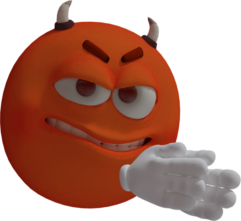 Red Devil Emoji PNG