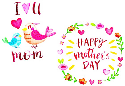 I Love You Mom PNG