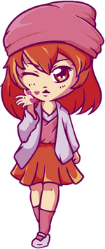 Cute Anime Girl PNG