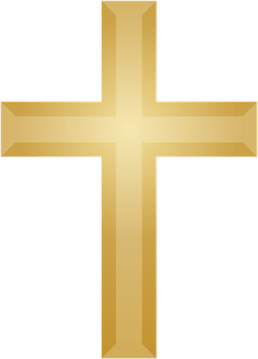 Golden Cross PNG