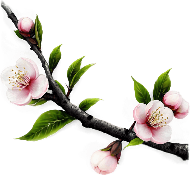 Peach Flower PNG