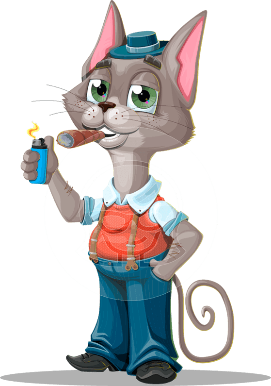 Gangster Cat PNG