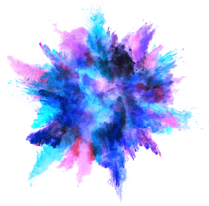 Color Powder Explosion PNG