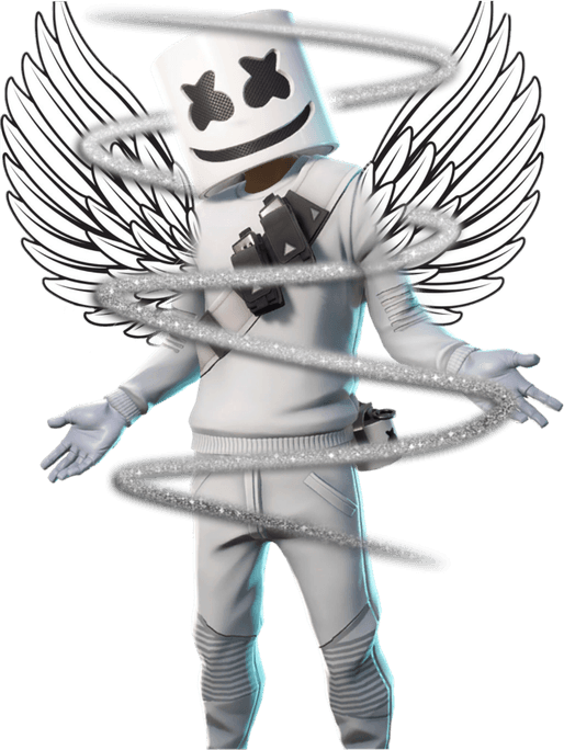 Fortnite Marshmello Skin PNG