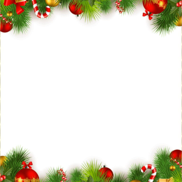Christmas Tree Frame PNG