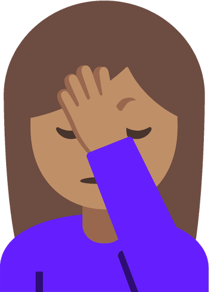 Facepalm Emoji PNG