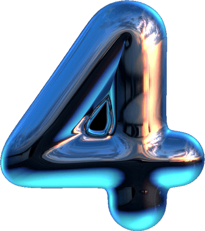 4 Number PNG