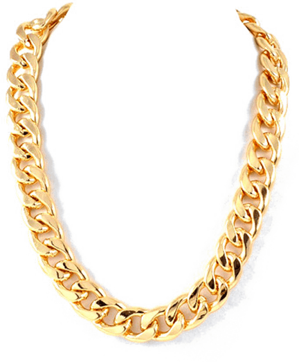 Gold Necklace PNG