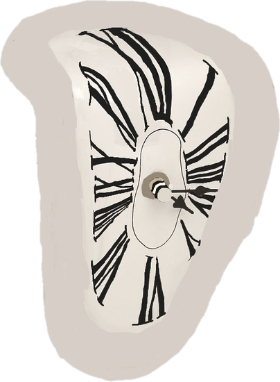 Melting Clock PNG