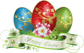 Happy Easter Banner PNG