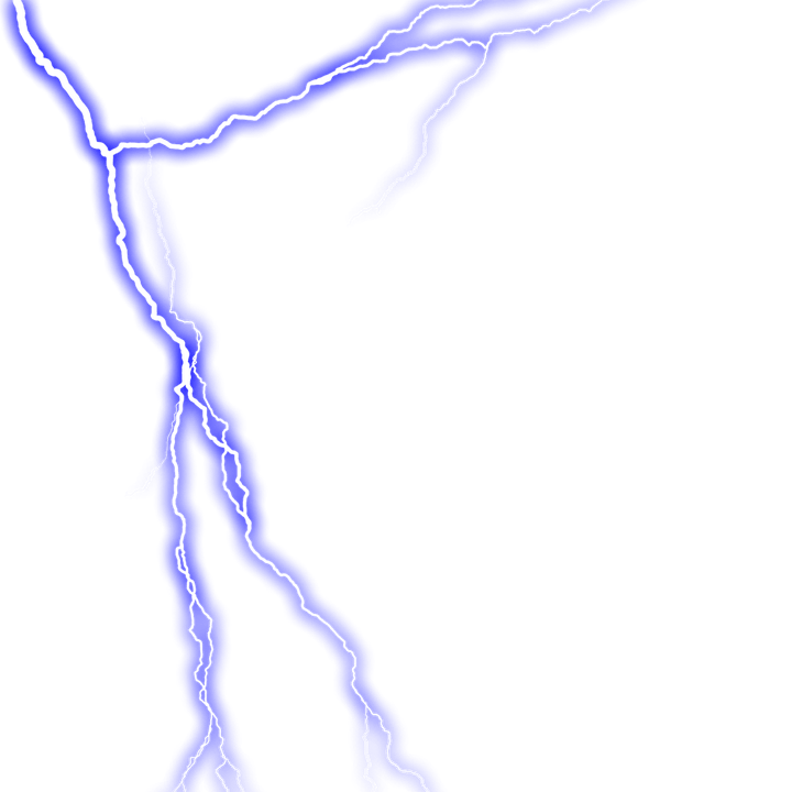 Blue Lightning PNG