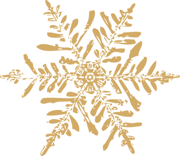 Gold Snowflake PNG