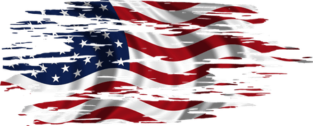 Ripped American Flag PNG