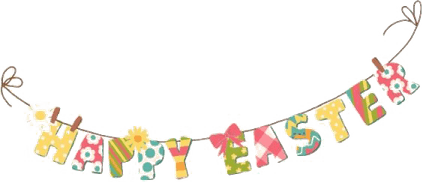 Happy Easter Banner PNG