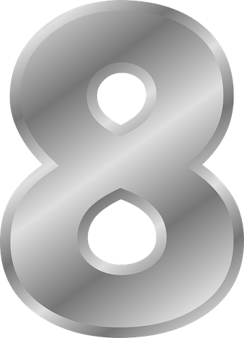 8 Number PNG