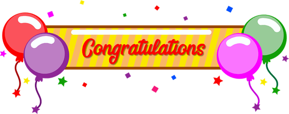 Congratulations Banner PNG