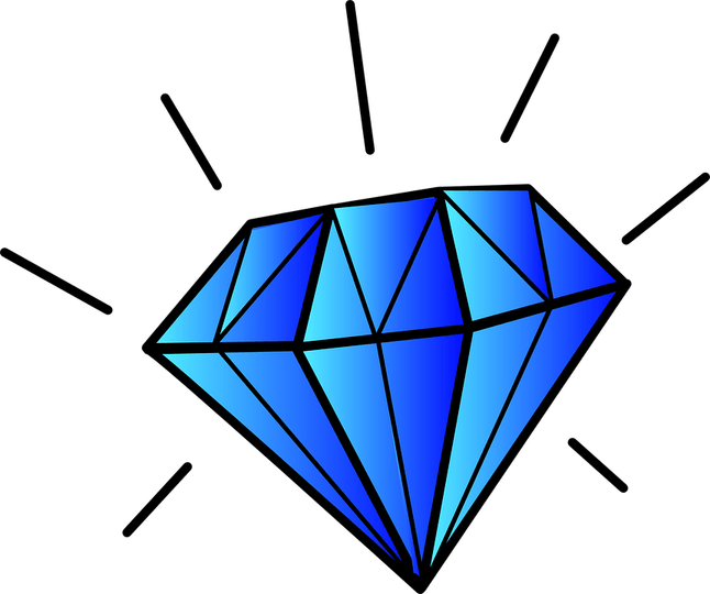 Cartoon Diamond PNG