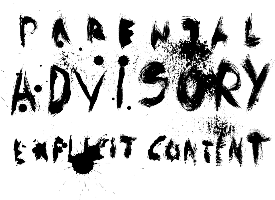Grunge Parental Advisory PNG