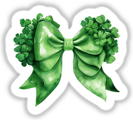 Green Coquette Bow PNG