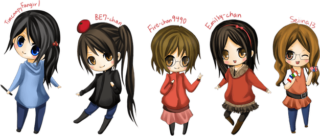 Anime Friends PNG