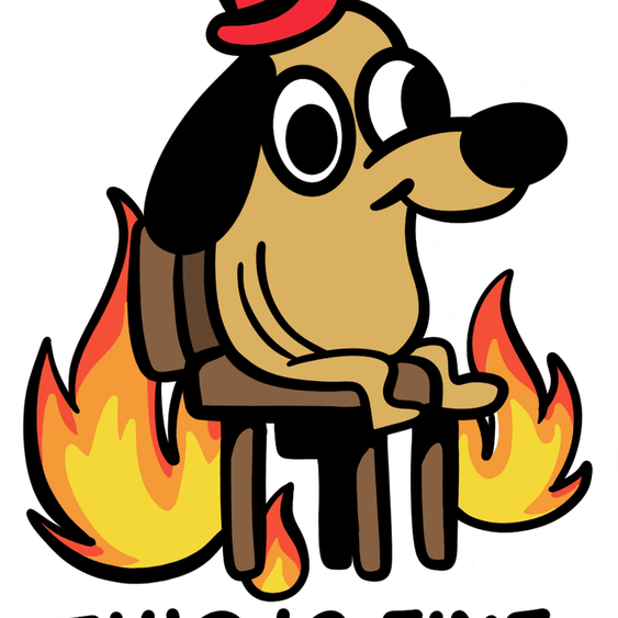 This Is Fine PNG