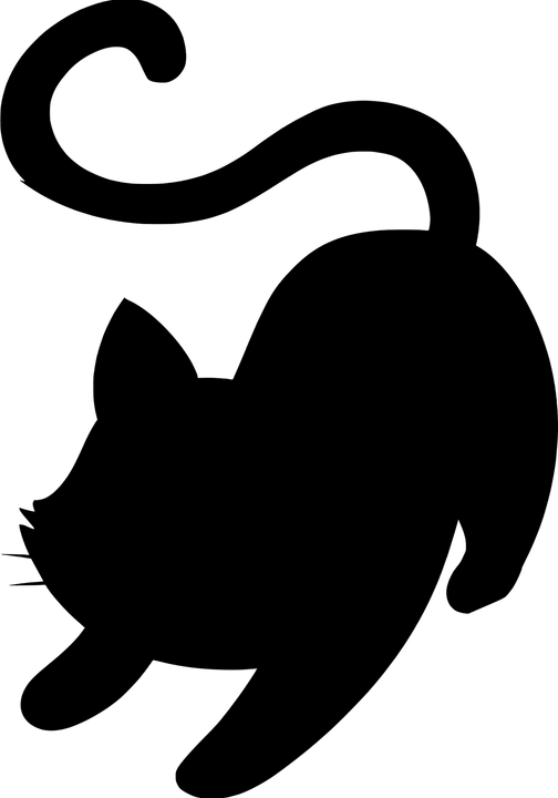 Black Cat Kitten PNG