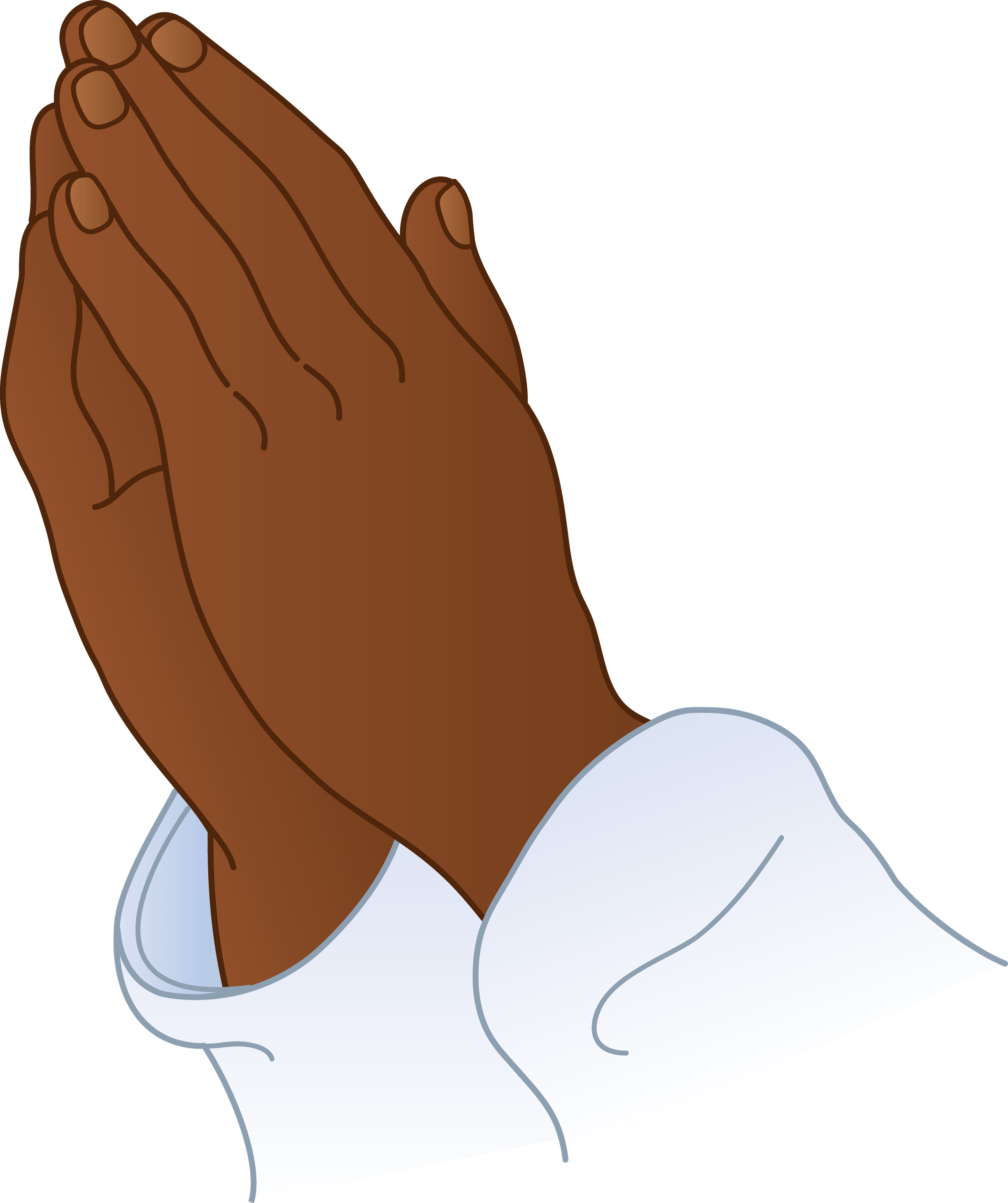 Praying Hands With Cross PNG
