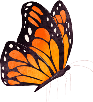 Watercolor Purple Butterfly PNG