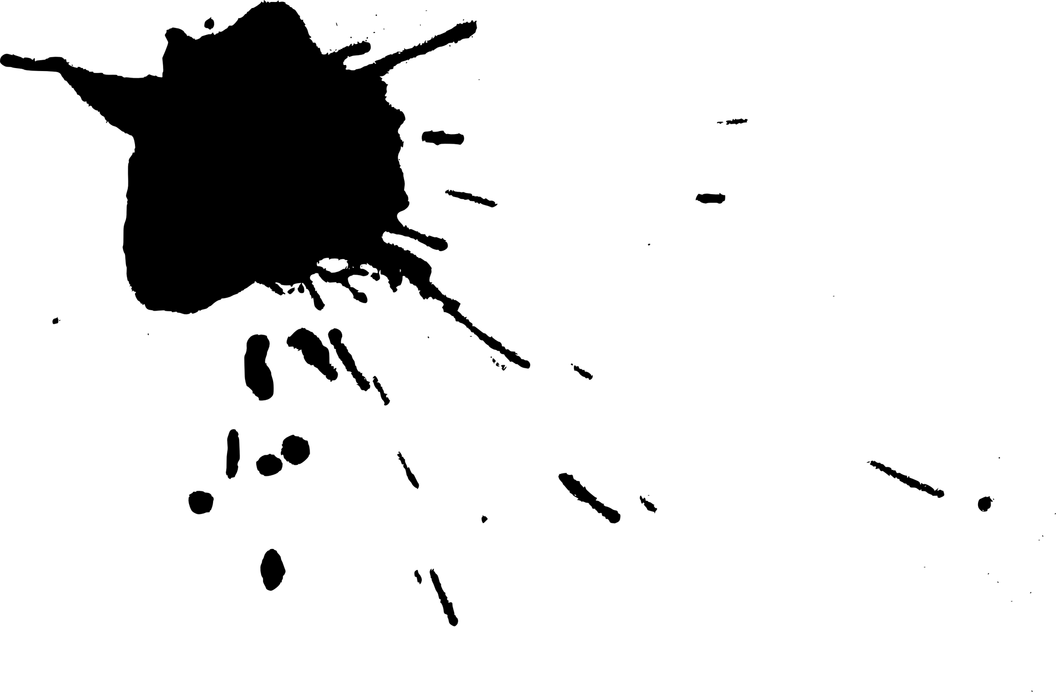 Black Blood Splatter PNG