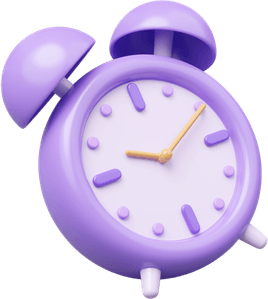 Cute Alarm Clock PNG
