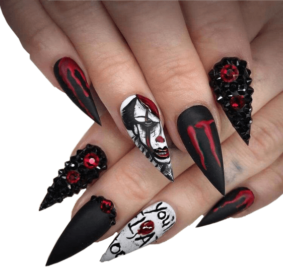 Halloween Nail Stickers PNG